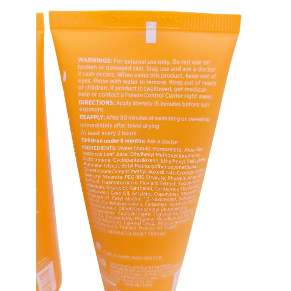 Set of 2 Tubes Nu Skin Sunright SPF 50 Sunscreen New